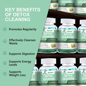 Detoks temizleme psypsykabuğu keten tohumu gelişmiş detoks temizlemek formülü kolon toksinler kilo kaybı ince hiçbir şeker Gummies - Product Image 3