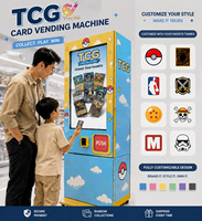Distributeur automatique de cartes de jeu intelligentes TCG avec SDK API ouvert, écran tactile 32 pouces et lecteur de cartes pour la vente de cartes Pokémon et de cartes sportives