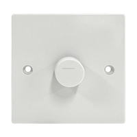 Interrupteur mural variateur LED 1 voie en bakélite blanc 200V-250V avec garantie de 12 ans pour le contrôle de l'éclairage