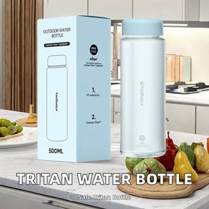 Food Safe Tritan 500ml BPA Free Leak-Proof Water <b>Bottle</b> Direct Drinking Dishwasher Safe Reusable for Outdoor Tour & Giveaways - Product Image 2
