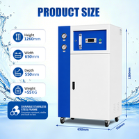 Purificateur d'eau RO professionnel 800 GPD avec cadre en acier inoxydable et grande boîte bleue pour entreprises