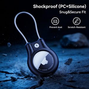 2026 प्लास्टिक पीसी सुरक्षा लॉक धातु रस्सी हुक ठोस कॉलर के लिए सरल सुरक्षात्मक मामले एंटी-लॉस ट्रैकर - Product Image 1