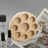 Inachevé pas cher pin huile essentielle cosmétique parfum bouteille maquillage rond décor à la maison plateau de rangement personnalisé