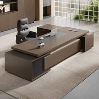 Nouvelle table de direction moderne et simple, durable, écologique, bureau commercial, bureau de patron, bureau de direction de luxe