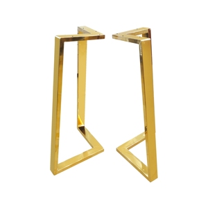 Verschiedene Spezifikationen Günstiger Preis Rechteckiger Eisen-<span class=keywords><strong>Saarinen</strong></span>-Tulip-Gold-Messing-Esstischfuß - Product Image 2