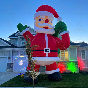 Babbo Natale Gonfiabile Gigante 8,5m Decorazioni Natalizie Modello Mascotte Cartoon Gonfiabile 28ft per Natale - Product Image 2