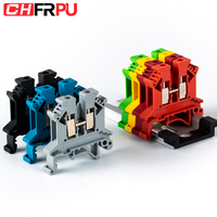 Bloc de bornes modulaire à vis sur rail DIN UK2.5, bloc de bornes traversant, connexion à vis, connecteur de fil Clipline UK 2.5