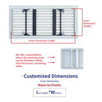 Grille d'aération linéaire personnalisée ultra-mince à cadre étroit encastrée pour retour d'air intégré pour grille de ventilation de climatiseur central