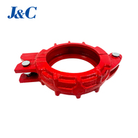 Suku Cadang Pompa Beton Merek J&C, Klem Pipa Pompa Beton, Fitting Pipa, Fitting Baja Cor, Fitting Beralur, Tipe Kopling