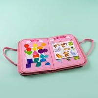 Livre Montessori silencieux en feutre, livre d'activités pour l'éducation précoce, activité sensorielle pour bébé, livre d'autocollants magiques réutilisables, jouets pour enfants, cadeaux pour tout-petits