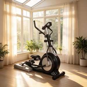 Vélo elliptique à résistance magnétique compact pour usage commercial et domestique, avec écran à boutons, appareil de fitness, vente en gros - Product Image 4