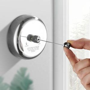 <span class=keywords><strong>Cuerda</strong></span> <span class=keywords><strong>de</strong></span> nailon <span class=keywords><strong>de</strong></span> alambre retráctil <span class=keywords><strong>extensible</strong></span> montada en la pared, <span class=keywords><strong>tendedero</strong></span> interior <span class=keywords><strong>de</strong></span> acero inoxidable 304 para el hogar del Hotel - Product Image 2