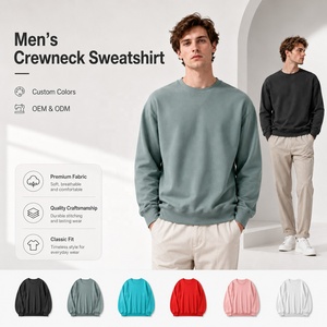 Sudadera Personalizada con Logotipo para Hombre, Cuello Redondo, Tela Técnica Suave Premium, Sudadera Lisa para Impresión, Marca de Ropa OEM - Product Image 1