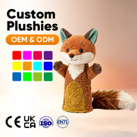 Fournisseur OEM ODM, marionnette de lapin en peluche longue personnalisée avec rembourrage en coton PP, jouet doux certifié ASTM pour enfants