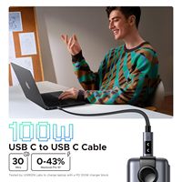 Câble UGREEN Uno USB C vers USB C 100W Câble de charge rapide Type C Câble de charge avec affichage LED pour iPhone 16