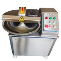 Nouveau Hachoir Électrique Commercial QH 20L en Acier Inoxydable Robuste pour Viande et Légumes, Robot Culinaire, Broyeur à Viande, Coupe-Bol
