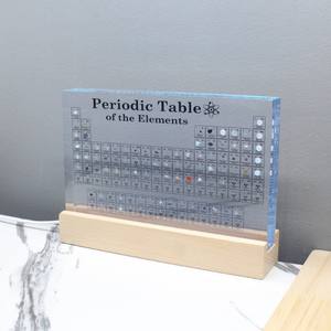 Lampe de bureau avec tableau périodique des éléments, cadeau éducatif de chimie pour étudiants et enseignants, présentoir scientifique décoratif - Product Image 3