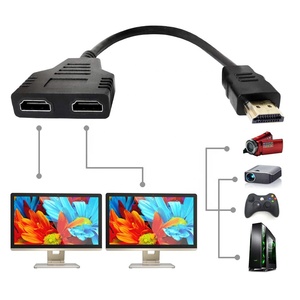 Cao cấp 1080P HDMI 1x2 Splitter Cáp Nam để Dual Nữ <span class=keywords><strong>adapter</strong></span> cho màn hình hiển thị kép và HDTV <span class=keywords><strong>Video</strong></span> mở rộng - Product Image 3