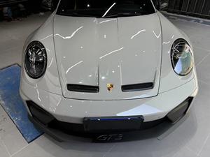 ฝากระโปรงเครื่องยนต์คาร์บอนไฟเบอร์แบบตาข่ายสไตล์ GT3 สีขาว รุ่น 911 991.1 991.2 GT3 อะไหล่ทดแทนแบบยึดติดใหม่ - Product Image 1