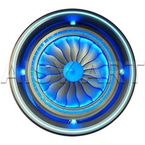 Luz de ventilador Turbo personalizable para Bar KTV tecnología espacial estilo hierro forjado Fondo pared soldadura superior ambiente Metal - Product Image 5