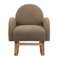 Fauteuil à bascule pour bébé en gros, canapé pour enfants avec structure en bois et revêtement en tissu doux