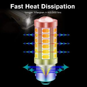 Sistemas de Iluminación para Automóviles, BA15S 7443 3157 1157 1156 5630 5730 33SMD, Luz de Freno LED para Automóvil, Luces LED para Automóvil, Luces de Circulación Diurna - Product Image 2