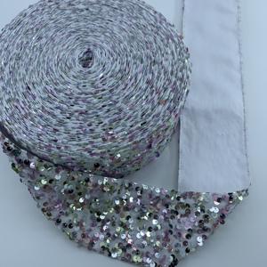 Boca toptan renkli 75mm kadife pullu şerit ev tekstili ve dekore kutuları şerit için uygundur - Product Image 5