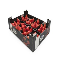 Boîte d'emballage pour fruits en carton ondulé personnalisée |   Boîte en carton recyclable pour l'expédition de pommes, oranges, raisins, mangues et autres produits frais