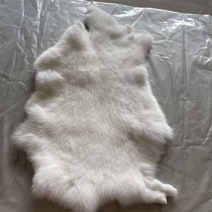 良質100%本物のなめしウサギの毛皮 - Product Image 3