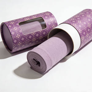 Tubos de papel kraft biodegradables para envasado de cosméticos con ventana transparente - Product Image 4