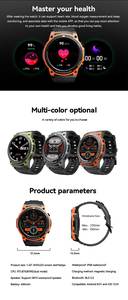 Sport extérieur montre intelligente <span class=keywords><strong>2023</strong></span> grand écran AMOLED montres intelligentes pour hommes mode IP68 400MAH BT appel smartwatch - Product Image 2