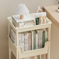 Chariot de rangement domestique à 5 niveaux en plastique, écologique et moderne, pour le rangement du salon