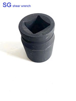 Prise d'impact à 6 points à entraînement carré douille robuste 30mm 32mm 36mm 41mm finition phosphate noir OEM