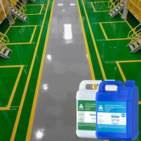 Nouvelle Arrivée Résine Époxy Liquide Transparente Non Inflammable pour Sol Peinture Époxy Liquide Antistatique pour Sol Résistante à la Décoloration Imperméable