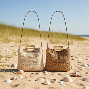 Borsa in Carta Intrecciata 42x30Cm, Borsa a Tracolla, BOLSO - Product Image 2