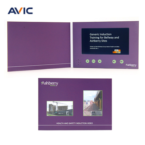 Brochure <span class=keywords><strong>vidéo</strong></span> LCD <span class=keywords><strong>personnalisée</strong></span> OEM, carte de vœux <span class=keywords><strong>vidéo</strong></span> pour invitation de mariage, cadeau d'<span class=keywords><strong>anniversaire</strong></span> - Product Image 1