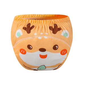 Pantalon d'entraînement en coton absorbant pour bébés filles garçons résistant à l'eau <span class=keywords><strong>lavable</strong></span> dessin animé impression soins anneau d'apprentissage <span class=keywords><strong>couche</strong></span> en tissu - Product Image 6