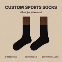 Chaussettes de sport personnalisées en gros avec logo, chaussettes athlétiques côtelées en tricot pour l'entraînement quotidien et la remise en forme