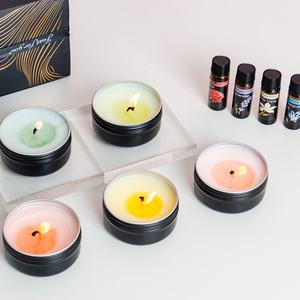Ensemble de bougies parfumées en cire de soja naturelle personnalisées de luxe pour Noël, 40g*2, ensemble de bougies parfumées en cire de soja naturelle, ensemble cadeau - Product Image 3