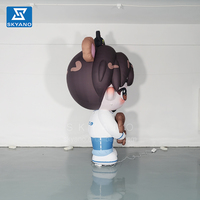Mascotte gonflable personnalisée de personnage de dessin animé de film, version Q, pour publicité et décoration