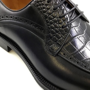 Chaussures habillées originales pour hommes avec logo personnalisé, en cuir véritable fait main de haute qualité, style Oxford léger pour l'automne - Product Image 6