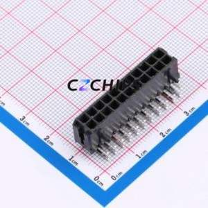 ZX-MX3.0-2-11PWZ Wire-to-Board Pin Header Bent Lead Through Hole,P=3mm Connector 2x11P 3mm Right Angle Insert Micro-Fit (MX 3.0) - Product Image 1