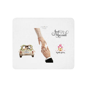 Coperta trapuntata Sherpa AmoreBell con design Love Bride - Product Image 1