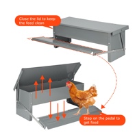 Mangeoire à poulet Mangeoire à mangeoires Mangeoire à poulet automatique en acier inoxydable pour poulets