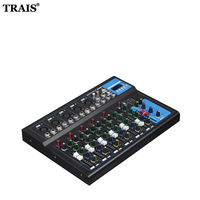 Console de mixage audio compacte à sept canaux avec lecture sans fil USB pour performances scéniques professionnelles – Mini table de mixage audio