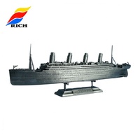 Modèle de moteur à vapeur en métal personnalisé Titanic Pewter Europe RICH Ship Model Casting Art & Collectibles,art & Collectible 1:700