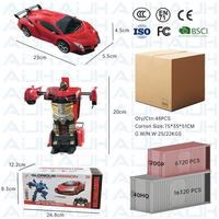 AiJH Voiture RC 1:18 pour garçons, mode démonstration à déformation fluide, rotation à 360°, voiture télécommandée 27 MHz, voiture robot RC