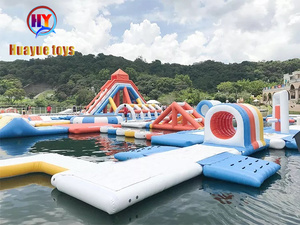 Nuevo comercial de alta calidad PVC inflables parque acuático grande inflable carrera de obstáculos team building - Product Image 2