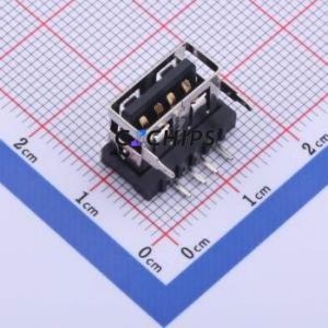 912-122A102AD10200 <b>USB</b> Connector Bent Lead Through Hole Connector Type-<b>A</b> <b>USB</b> <b>2.0</b> Female Right Angle Insert - Product Image 1