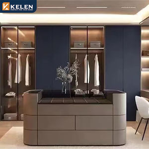 خزائن حائط فاخرة من كيلين 2026، أثاث خشبي مخصص، خزانة ملابس حديثة مفتوحة للغرفة - Product Image 3